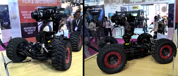 Blackmagic Micro Cinema Camera on Remote Controlled Vehicle